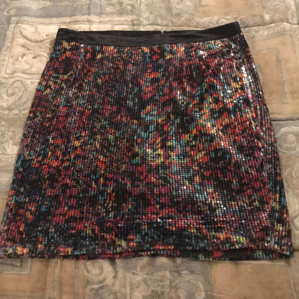 Multicolored sequined Lane Bryant size 16 skirt